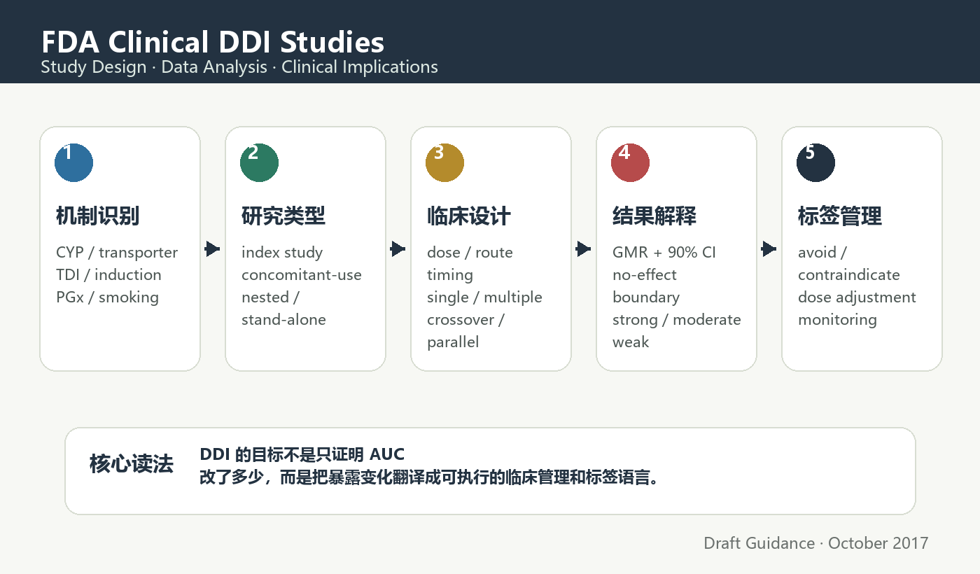 FDA clinical DDI study framework